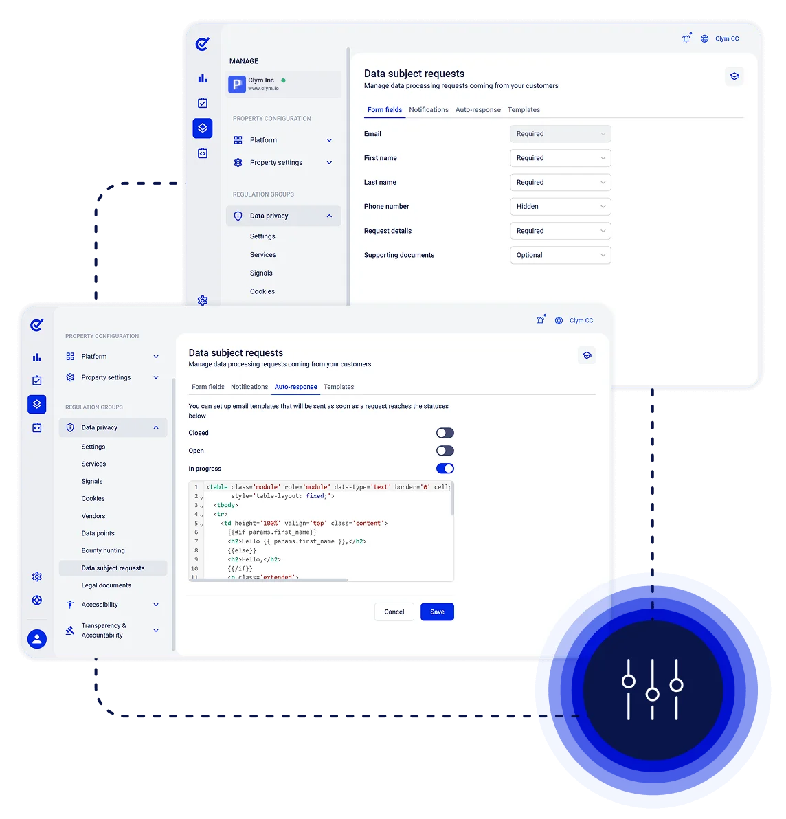 DSR Management: Flexible Configuration