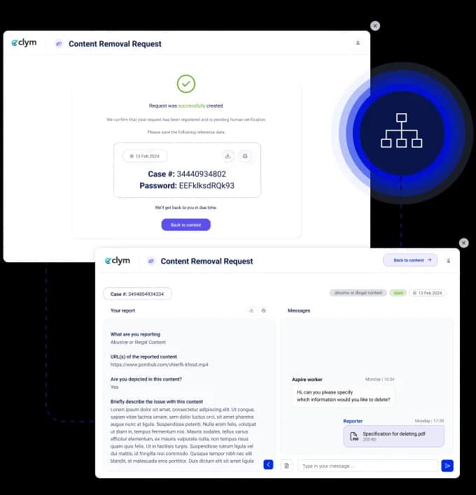 Content takedown implementation approach