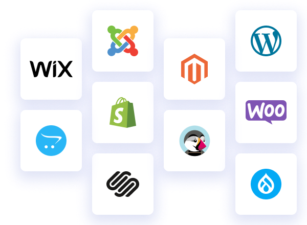 Website platform logos