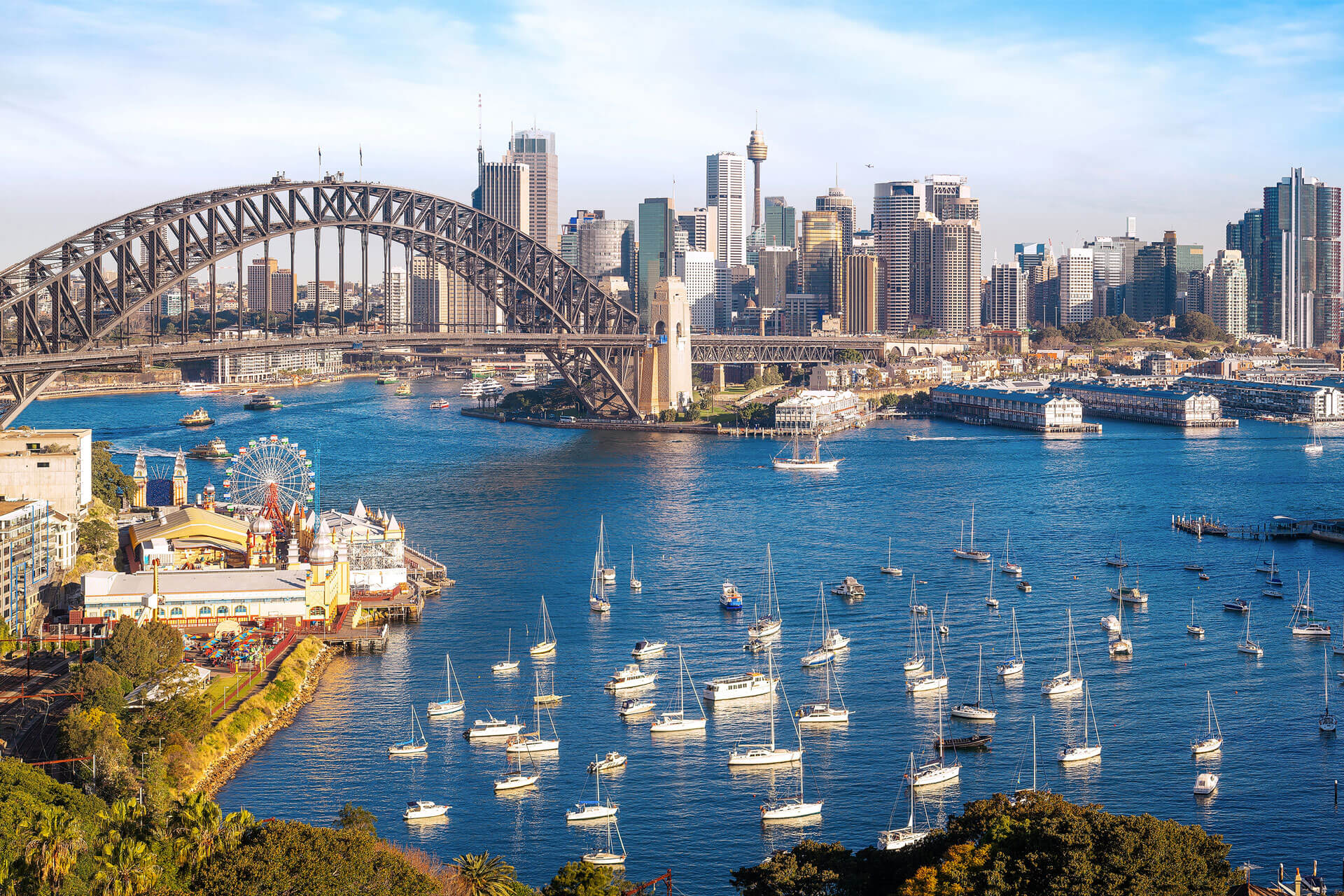 photo of sydney harbour bridge