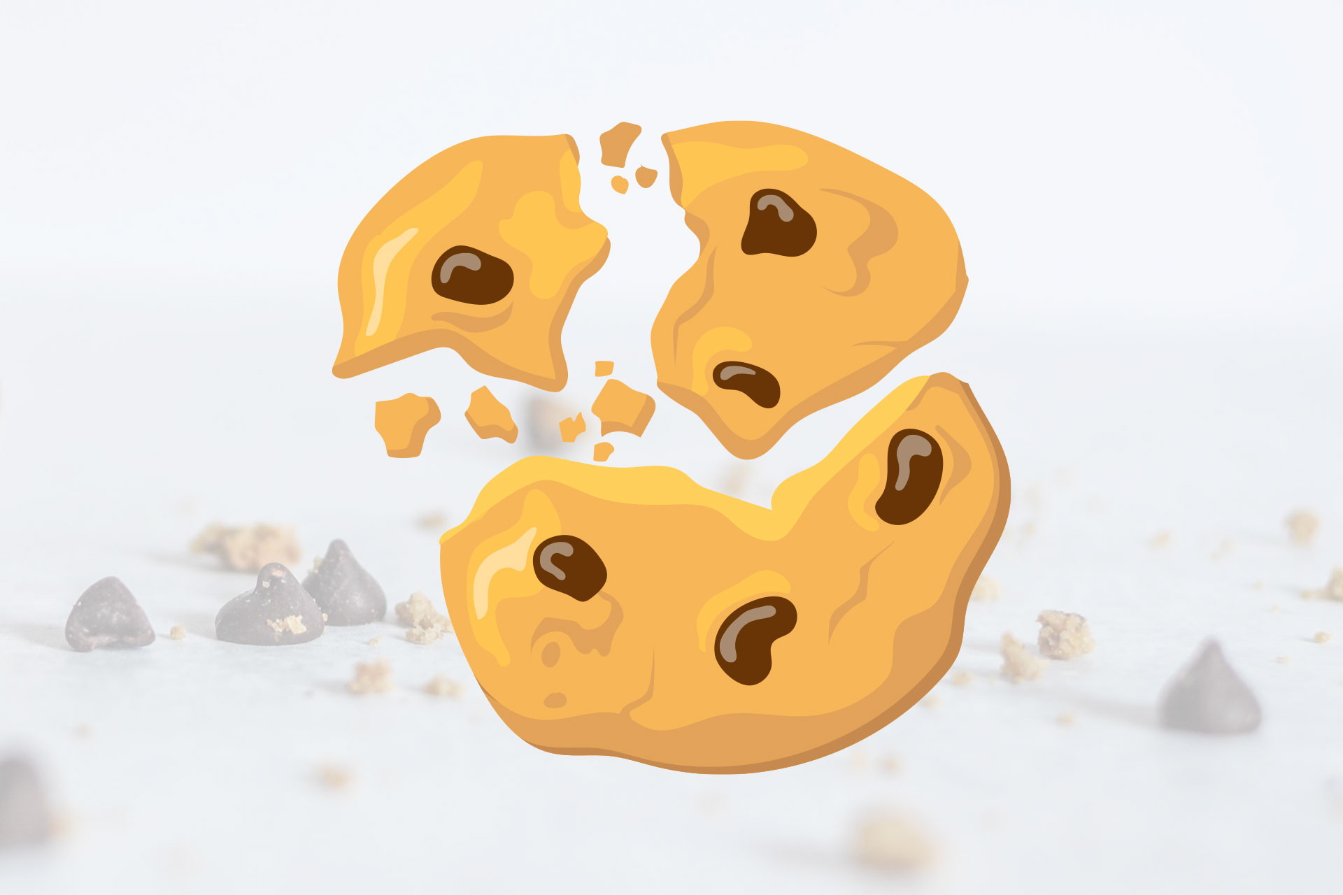 image of a crumbled cookie