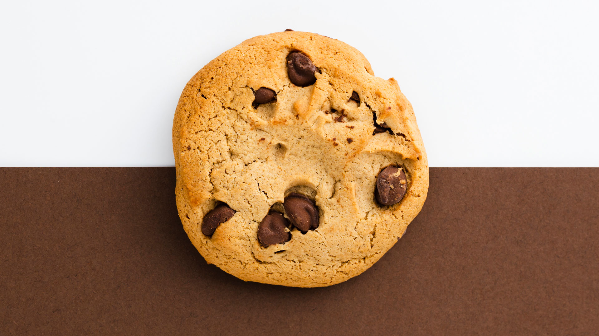 photo of a chocolate chip cookie