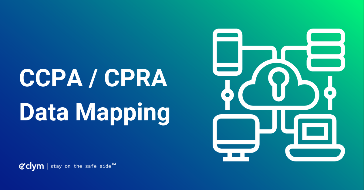 ccpa/cpra data mapping clym visual cloud storage of data from various sources