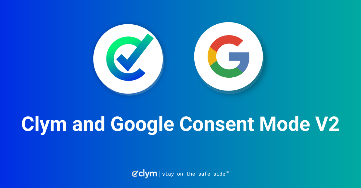 clym company logo and google logo, side by side