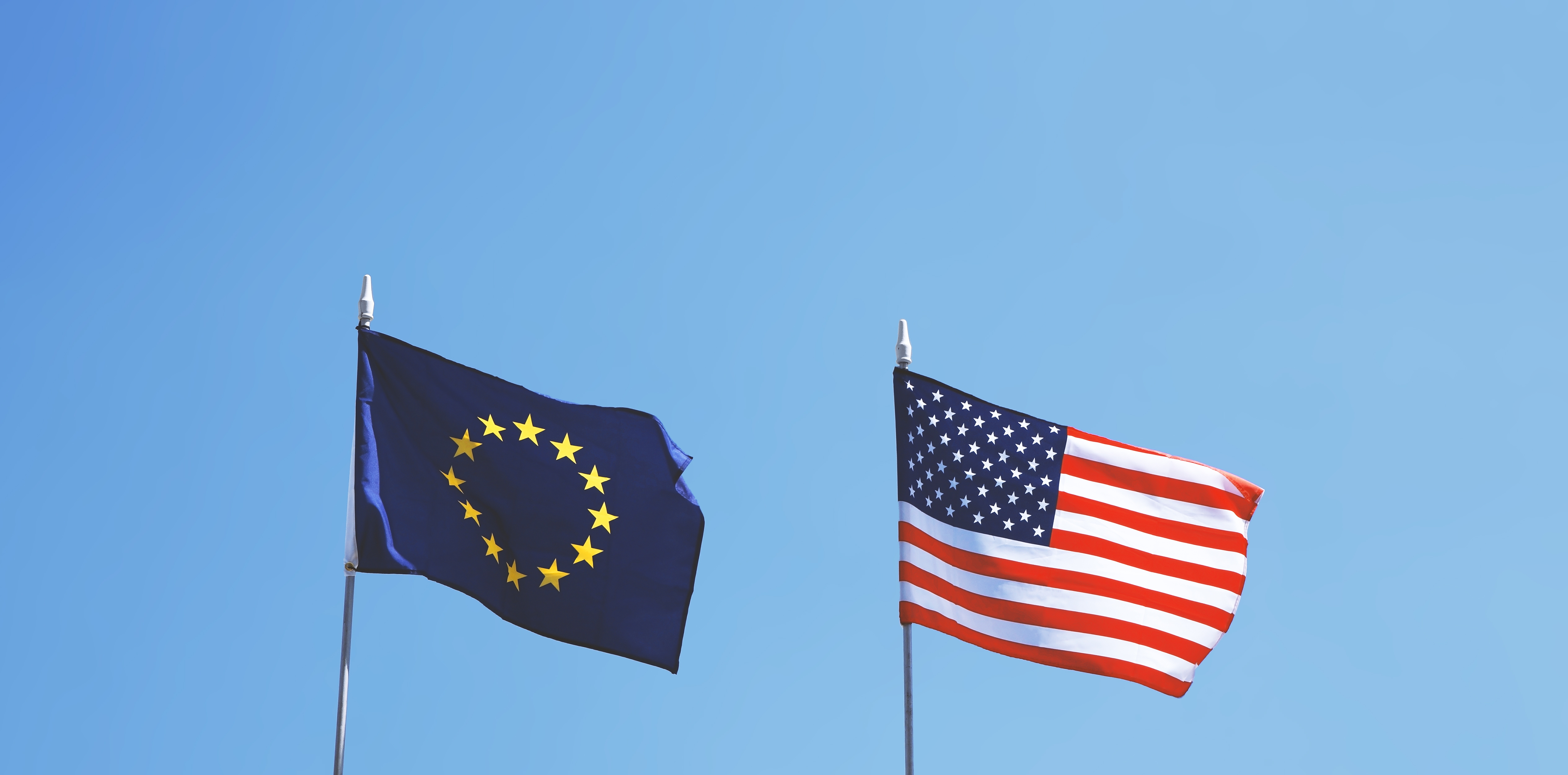 EU and USA flags